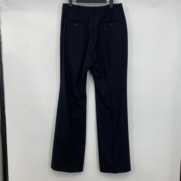 Brooks Brothers 346 Trouser Pants Women’s Size 8 Blue Stripes 100% Wool - Picture 7 of 14